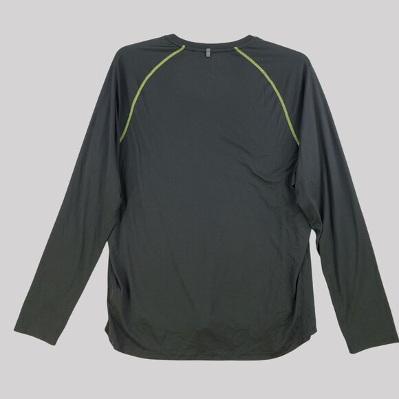 Nike Dri-Fit Long Sleeve Shirt Black Athletic Stretch Mens XL - Picture 2 of 10